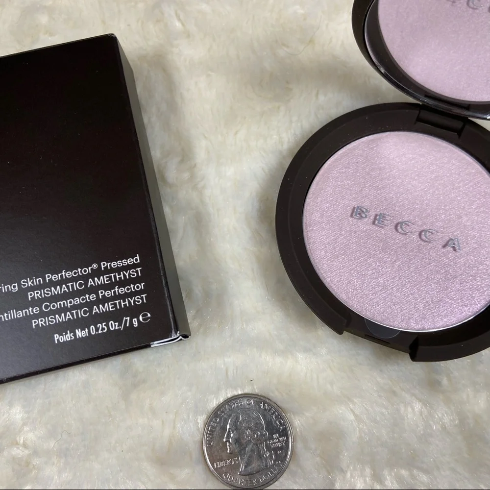 Becca Pressed Shimmering Skin Perfector In Prismatic Amethyst NEW